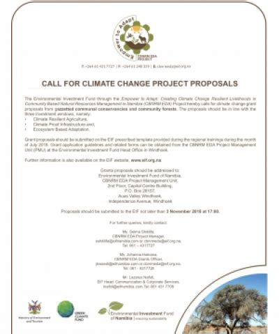 climate change proposal sample